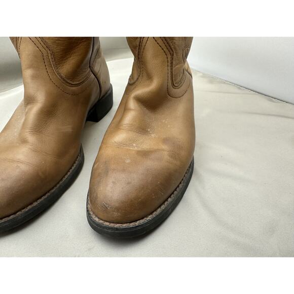 Ariat Boots Womens 7.5B Heritage Roper Western Pull On Leather Round Toe Cowboy - Picture 3 of 9